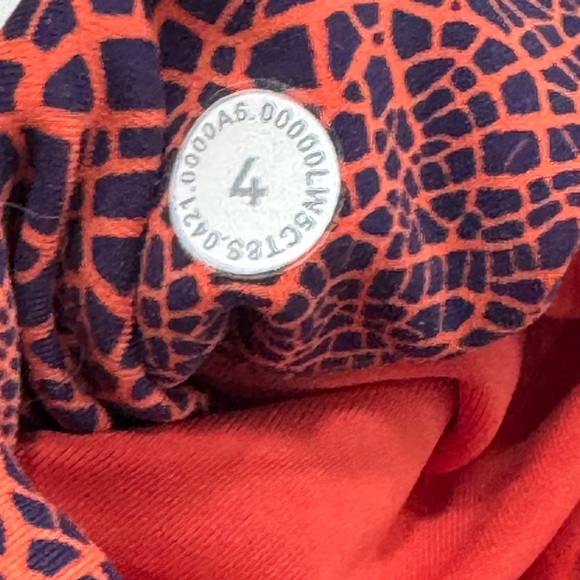 Lululemon Invigorate High-Rise Tight 25" Crackle Glaze Vintage Orange Size 4 - Picture 10 of 11